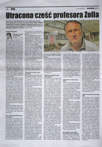 Utracona cześć profesora Zolla, Warszawska Gazeta Nr 19, 9-15.05.2014