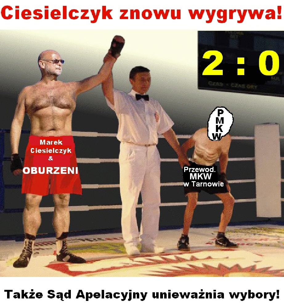 Oburzony Marek Ciesielczyk ponownie wygrywa
